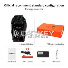 LCD Universal modified Smart Remote Key PKE Comfort Access System for all keyless cars, black color