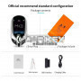 LCD Universal Modified Smart Key PKE System for all keyless cars in Maserati style, color Silver