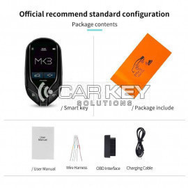 LCD-Universal-modifiziertes Smart Key PKE-System für alle schlüssellosen Autos im Maserati-Stil, schwarze Farbe