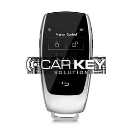 LCD-Universal-modifiziertes Smart-Remote-Key-Kit für alle schlüssellosen Einstiegsautos Mercedes Benz im klassischen Stil in silberner Farbe