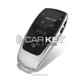 LCD-Universal-modifiziertes Smart-Remote-Key-Kit für alle schlüssellosen Einstiegsautos Mercedes Benz im klassischen Stil in silberner Farbe