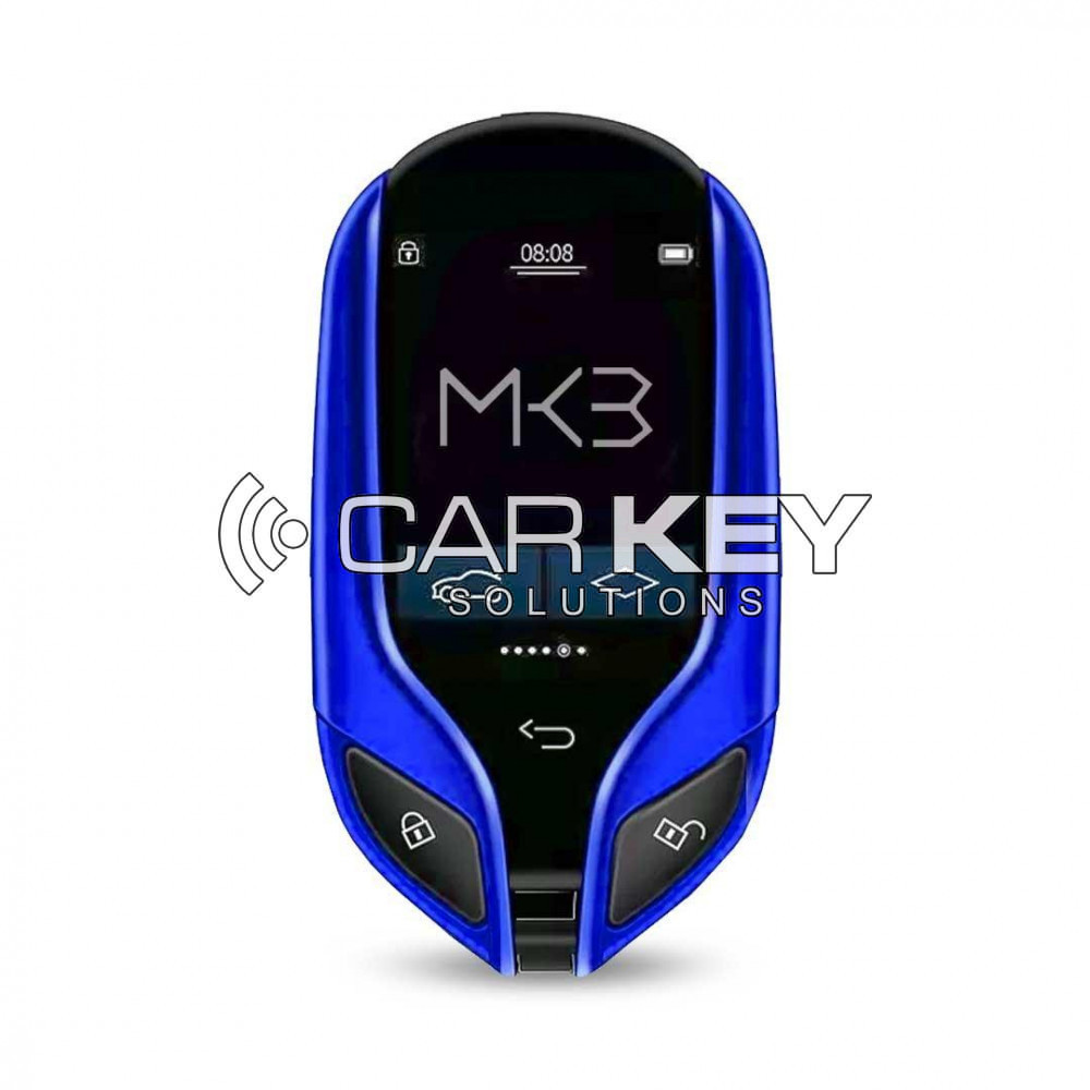 LCD-Universal-modified Smart-Remote-Key-PKE-System for all keyless cars in Maserati style, blue color