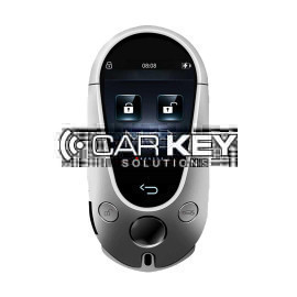 LCD-Universal-modifiziertes Smart-Remote-Key-PKE-System für alle schlüssellosen Autos im Mercedes-Benz-Stil, silberne Farbe