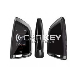 LCD Universal Smart Key Kit with keyless access and IOS Auto FEM location tracking system in black color