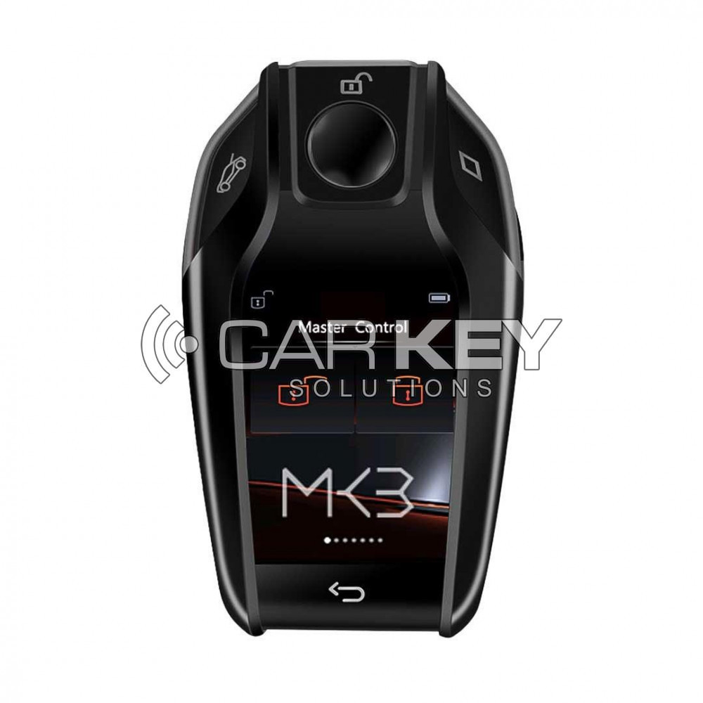 LCD-Universal-Smart-Key-Kit mit schlüssellosem Zugang und IOS-Auto-Standortverfolgungssystem im BMW-Stil, schwarze Farbe