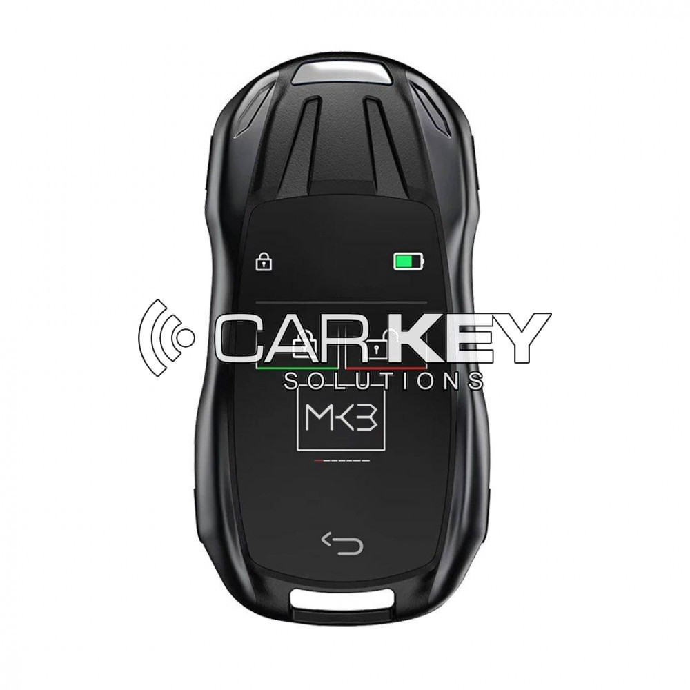 LCD-Universal-Smart-Key-Kit mit schlüssellosem Zugang und IOS-Auto-Standortverfolgungssystem im Porsche-Stil, schwarze Farbe