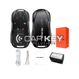 LCD-Universal-Smart-Key-Kit mit schlüssellosem Zugang und IOS-Auto-Standortverfolgungssystem im Porsche-Stil, schwarze Farbe
