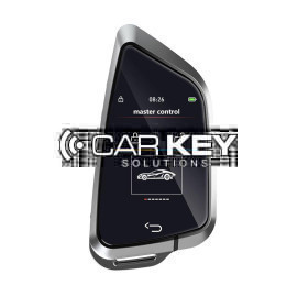 LCD-Universal-Smart-Key-Kit mit schlüssellosem Zugang und IOS-Standortverfolgungssystem im Car-Knife-Stil, silberfarben