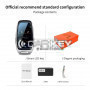LCD Universal Smart Remote Key Kit for all car models, key with Keyless Go, silver color 9 REASONS FOR USE Glare-free ISP HD LCD screen The alloy material is stable and shockproof Convenient entry Vehicle Autolock La