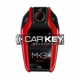 LCD-Upgrade-Version, modifiziertes Universal-Smart-Remote-Key-Kit für alle schlüssellosen Autos im BMW-Stil, rote Farbe