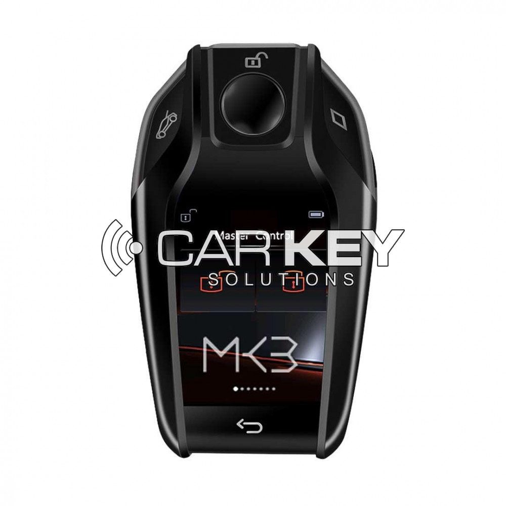 LCD-Upgrade-Version, modifiziertes Universal-Smart-Remote-Key-Kit für alle schlüssellosen Autos im BMW-Stil, schwarze Farbe