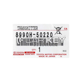 Lexus ES350 2020 Original Smart Key Card 433MHz 8990H-50220