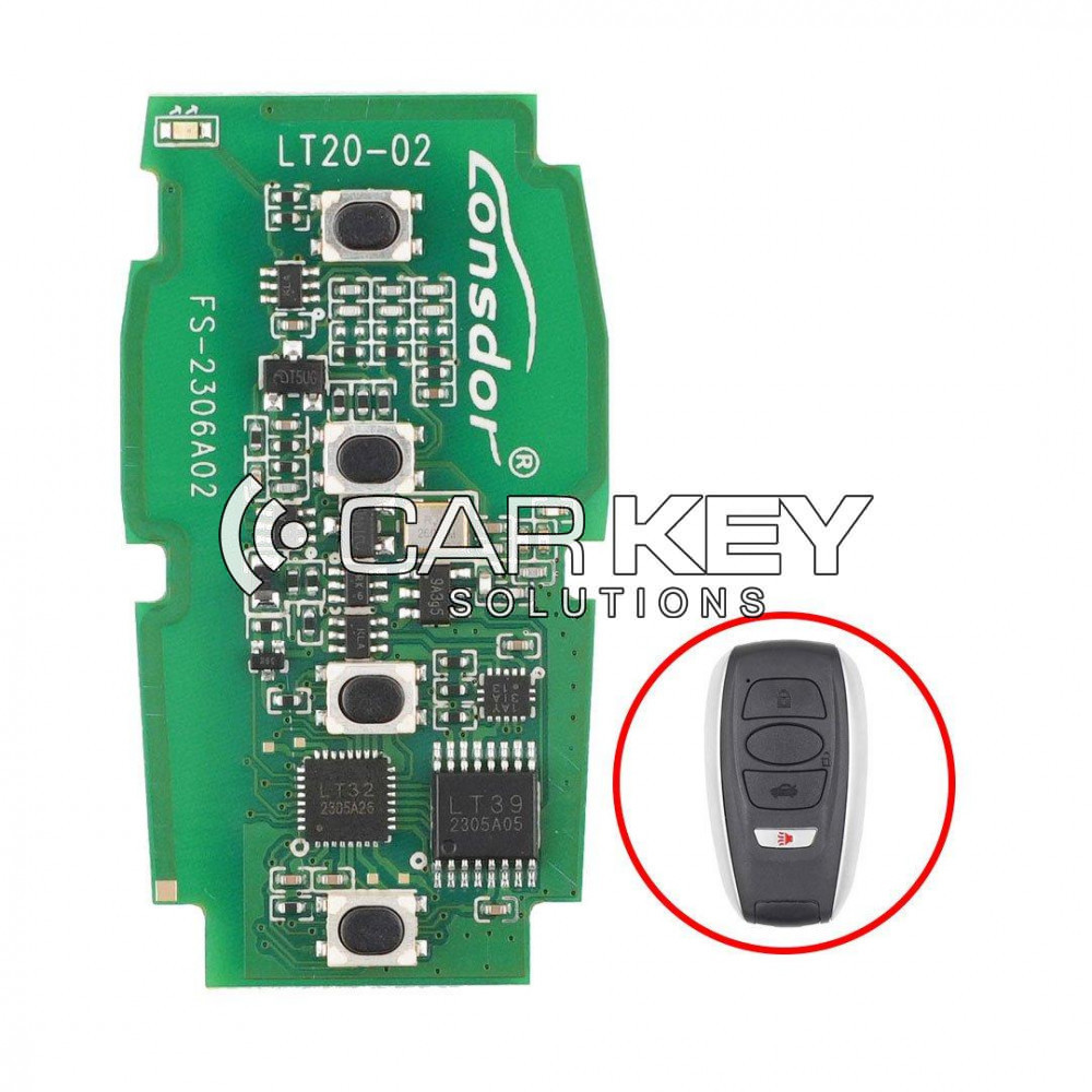 Lonsdor LT20-02 Universal Subaru Smart Remote Key PCB 4 Tasten