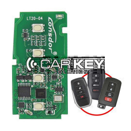Lonsdor LT20-04NJ Universal Smart Remote PCB 40 / 80 Bit &amp  8A für Toyota / Lexus 4 Tasten 433 / 315 MHz