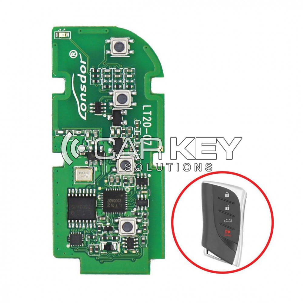 Lonsdor LT20-07NJ Universal Smart Remote PCB 8A für Lexus 4 Tasten 312.09/314.35 - 433.58/434.42