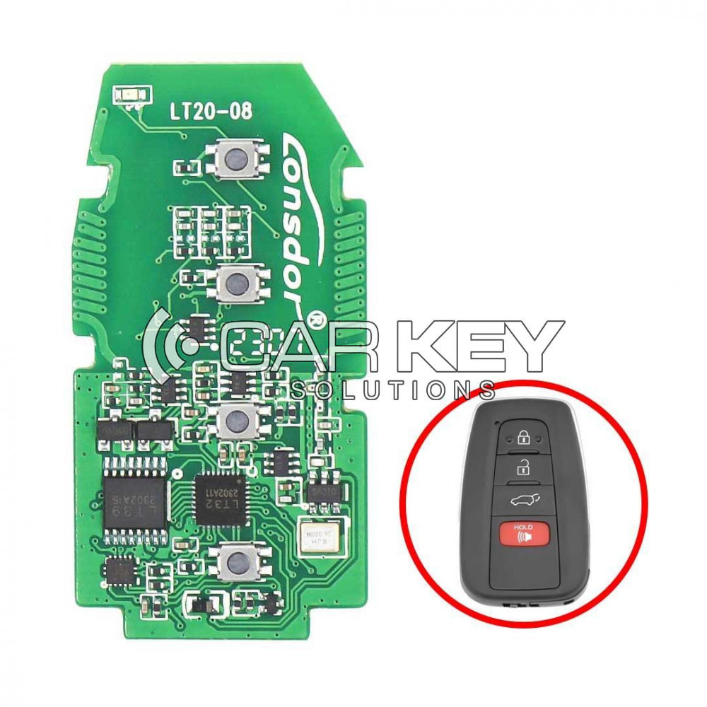 Lonsdor LT20-08NJ Universal Smart Remote PCB 8A für Toyota 4 Tasten 433 / 315 MHz