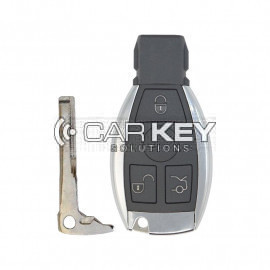Mercedes FBS4 Original Smart Remote Key PCB 3 Tasten 433MHz mit Aftermarket Shell