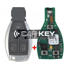 Mercedes FBS4 Original Smart Remote Key PCB 3 Tasten 433MHz mit Aftermarket Shell