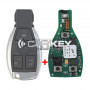 Mercedes FBS4 Original Smart Remote Key PCB 3 Tasten 433MHz mit Aftermarket Shell