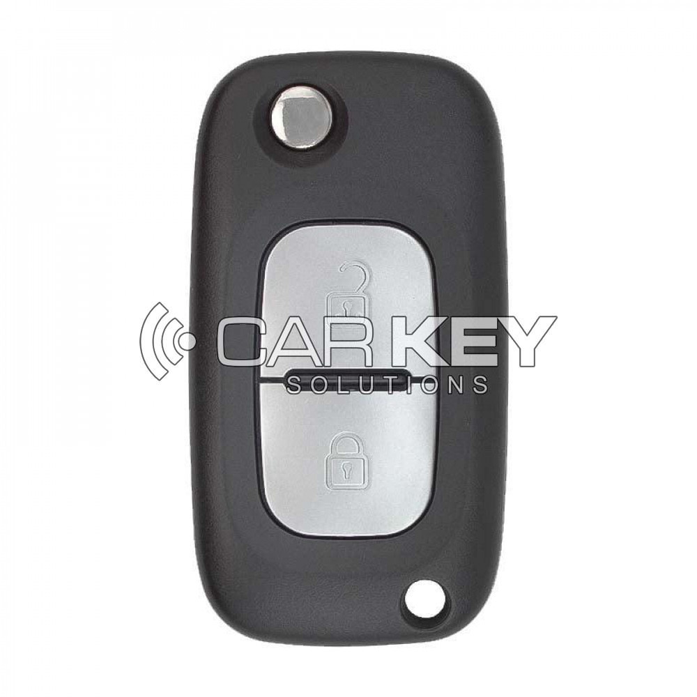 Nissan Micra Note Navara Qashqai Modifizierter Klappschlüssel mit 2 Tasten, 433 MHz / PCF7946-Transponder