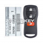 Nissan Navara 2008-2015 VDO Original Remote Control 315MHz 28268-EW800 only.