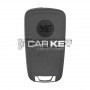 Opel Meriva 2007-2013 Klappschlüssel, 2 Tasten, 433 MHz, PCF7941A, Transponder, FCC-ID: G4-AM433TX