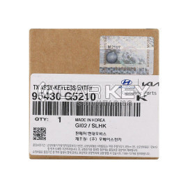 Original KIA Niro 2022 Klappschlüssel mit Fernbedienung, 3+1 Tasten, 433 MHz, Teilenummer 95430-G5210