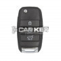 Original KIA Picanto 2018-2019 Klappschlüssel mit Fernbedienung, 3 Tasten, 433 MHz, Teilenummer 95430-G6600