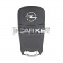 Original Klappschlüssel für Opel Corsa C, 2 Tasten, 433 MHz
