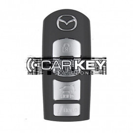 Original Mazda CX-9 Smart-Fernbedienungsschlüssel (2016–2019) mit 4 Tasten, 315 MHz, Teilenummer TKY2-67-5DY