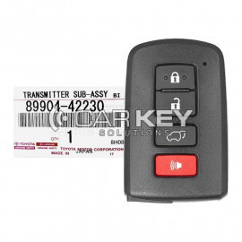 Original Smart Remote Key für Toyota Rav4 2013–2018, 433,92 MHz, 89904–42230