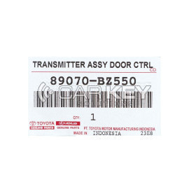 Original Toyota Yaris 2023 Funkfernbedienung mit 3 Tasten, 433 MHz, Teilenummer: 89070-BZ550 / 89070-BZ551