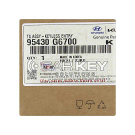 Originale Kia Morning 2022 Klappfernbedienung mit 3 Tasten, 433 MHz, Teilenummer 95430-G6700