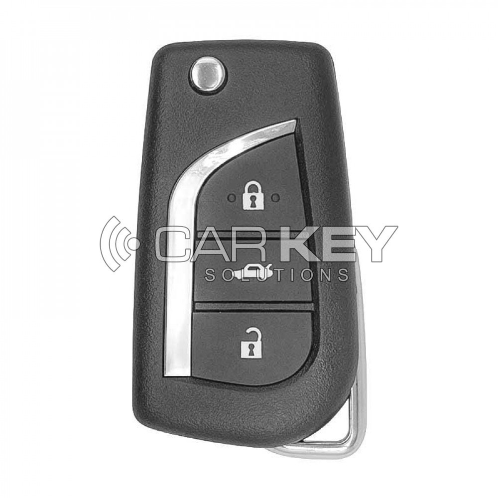 Originaler Klappschlüssel mit Fernbedienung für Toyota Camry (2016–2017), 3 Tasten, 433 MHz, Teilenummer: 89070-06730