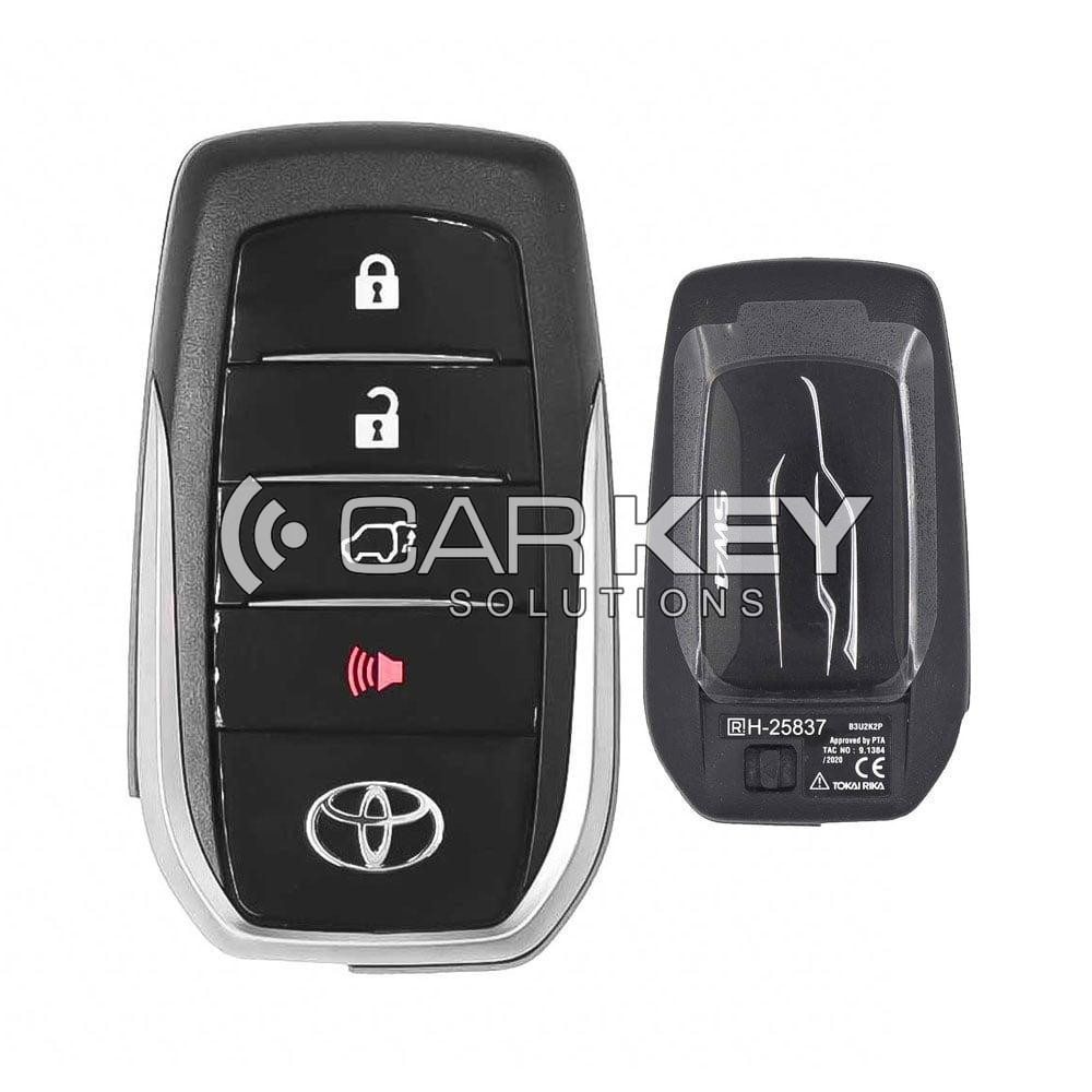 Originaler Smart-Fernbedienungsschlüssel für Toyota Fortuner SW4 (2016–2022) mit 4 Tasten und 433 MHz