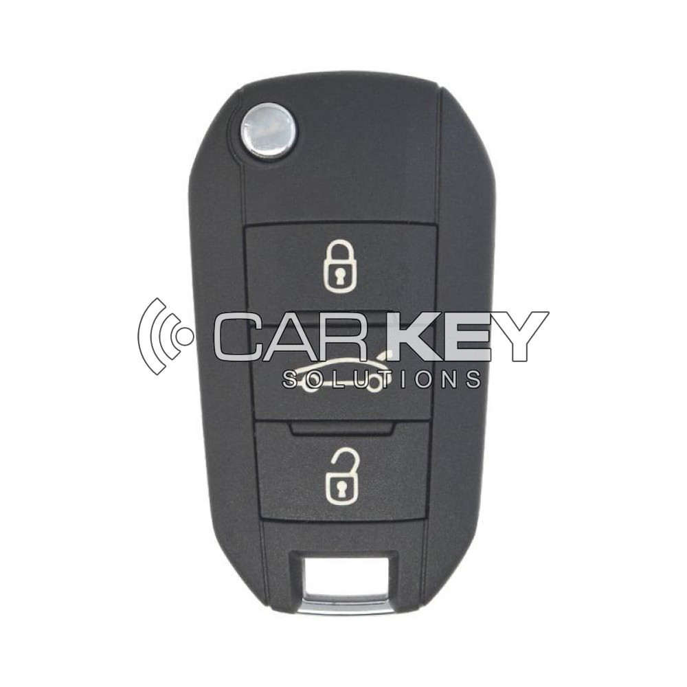 Original-Klappschlüssel für Peugeot 508 301 2013–2017, 3 Tasten, 433 MHz FSK