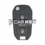 Original-Klappschlüssel für Peugeot 508 301 2013–2017, 3 Tasten, 433 MHz FSK