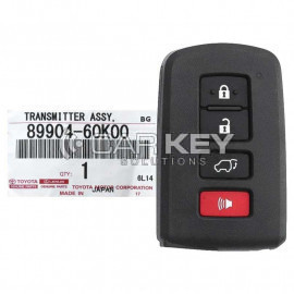 Original-Smart-Key für Toyota Land Cruiser 2016–2017, 433 MHz, 89904-60K00/89904-60K60/89904-60K01