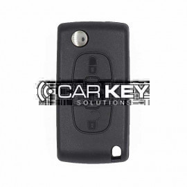 Peugeot 407 408 0523 Modell Klapp-Funkschlüssel 3 Tasten 433 MHz ASK PCF7941A Transponder VA2 Klinge