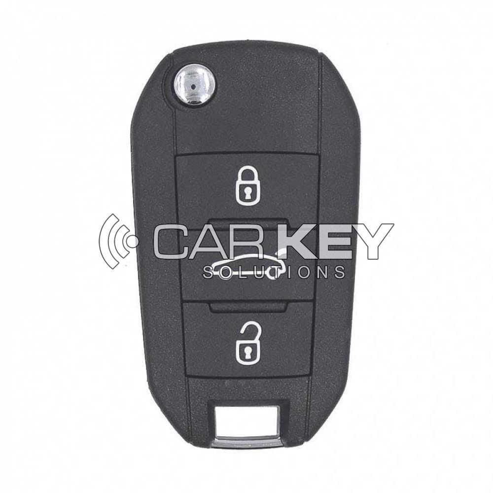 Peugeot Klappschlüssel 3 Tasten 433MHz FSK AES Transponder