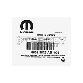 RAM 1500 RHO 2025 Original Smart-Fernschlüssel 4+1 Tasten 433MHz 68523825AB