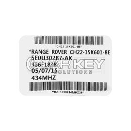 Range Rover 2010-2018 Original Smart Key 5 Tasten 433MHz 5E0U30287-AK / LR087661