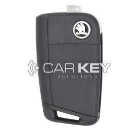 Skoda MQB 2020–2023 Original Klappfernbedienung (ohne Annäherungssensor), 3 Tasten, 433 MHz, 654959752C