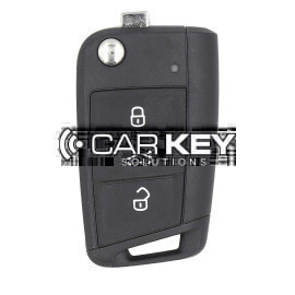 Skoda MQB 2020–2023 Original Klappfernbedienung (ohne Annäherungssensor), 3 Tasten, 433 MHz, 654959752C