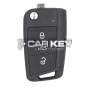 Skoda MQB 2020–2023 Original Klappfernbedienung (ohne Annäherungssensor), 3 Tasten, 433 MHz, 654959752C
