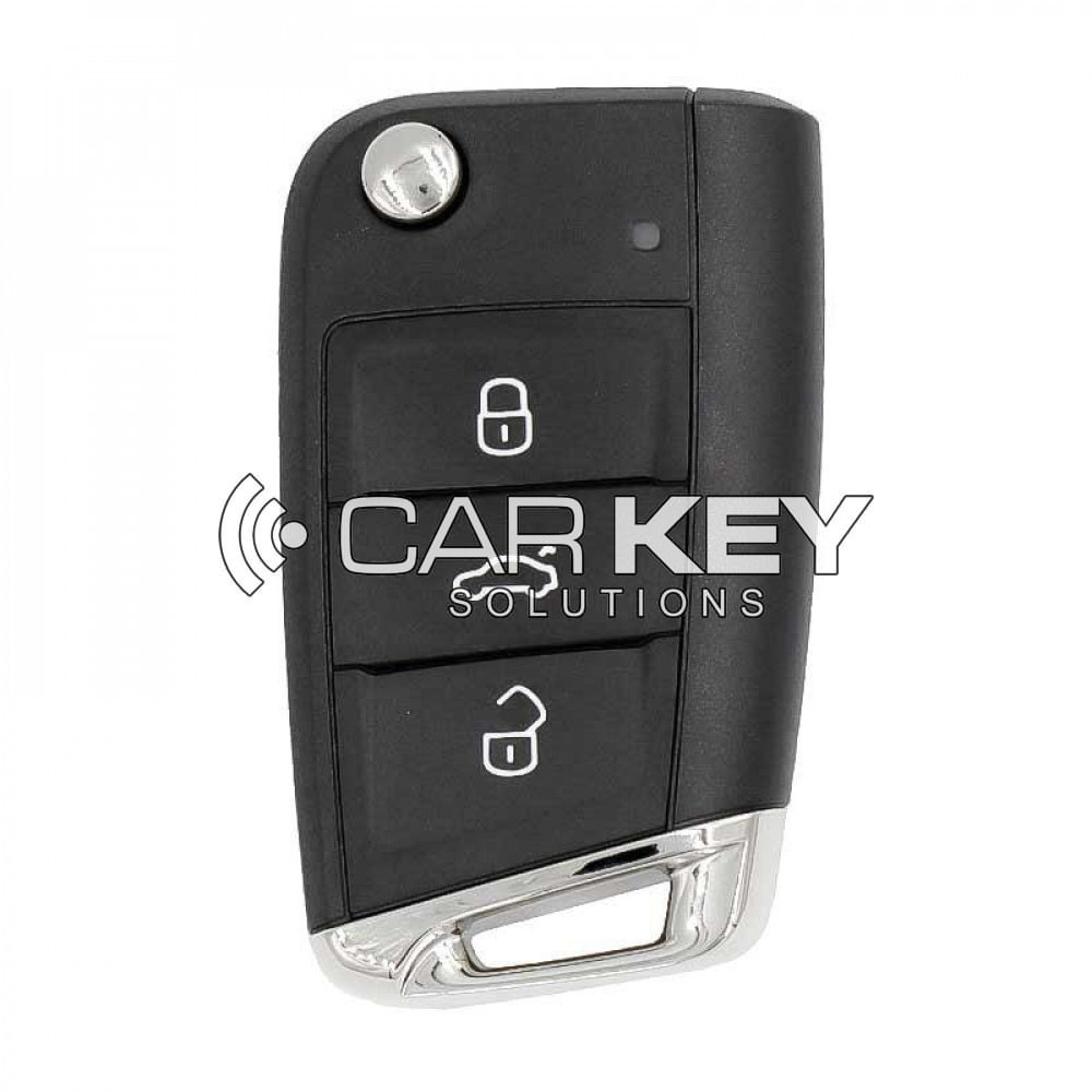 Skoda Original D Type Klappschlüssel 433 MHz 3 Tasten entsperrt 5G6959752D