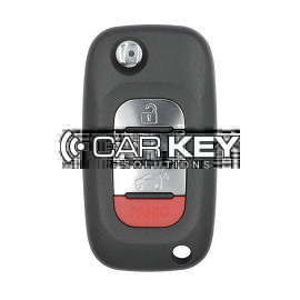 Smart ForTwo ForFour 2015-2017 Klappschlüssel 3+1 Tasten 433MHz