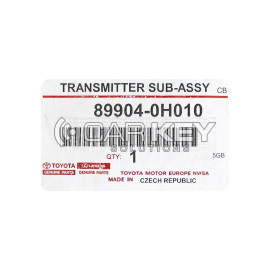 Toyota Aygo 2015-2018 Original Smart Remote Key 2 Tasten 433MHz 89904-0H010