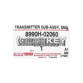 Toyota Corolla 2019-2023 Original Smart Remote Key 4 Tasten 433 MHz 8990H-02060