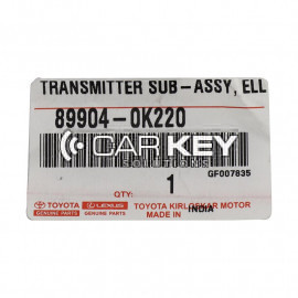 Toyota Fortuner 2016–2022 Original Smart Key 433 MHz 89904-0K220